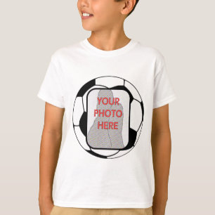 Customizable photo soccer ball T-shirts