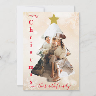 Customizable Photo Template Christmas Card