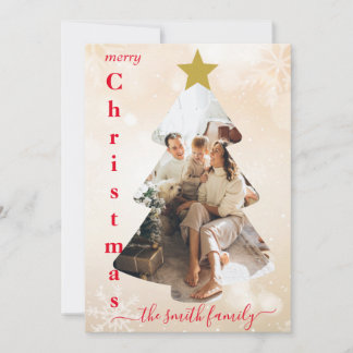 Customizable Photo Template Christmas Card