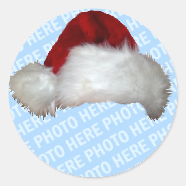 Customizable Photo Template Christmas Seals (Front)