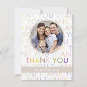 Customizable Photo Thank You Card From All of Us