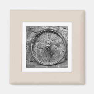 Customizable Photo Upload Beige Magnet
