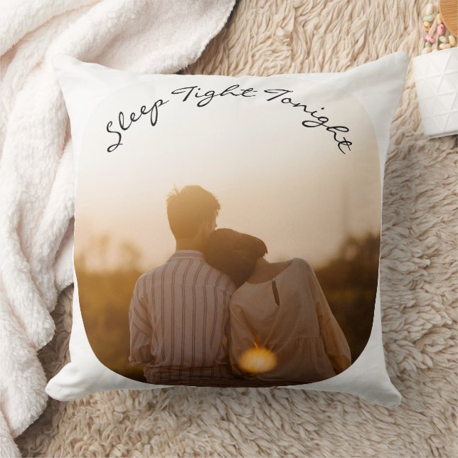 Customizable Photo Upload Personalized Memory Throw Pillow (Blanket)