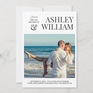 Customizable Photo Wedding Invitation