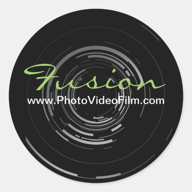 Customizable Photographer Lens Stickers (Front)