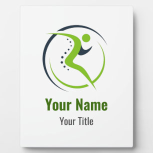 Customizable physical therapist physio chiro plaque