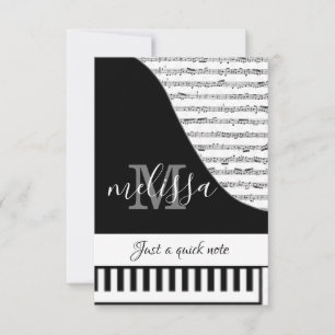 Customizable Piano Card
