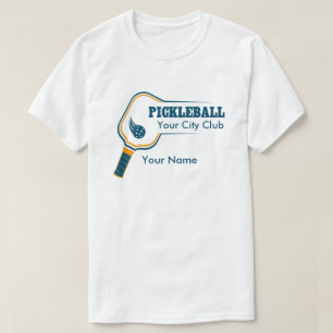 Customizable Pickleball Blue Club T-shirt