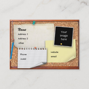 Customizable Pinboard Business Card