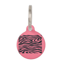 Customizable Pink and Black Zebra Animal Print 