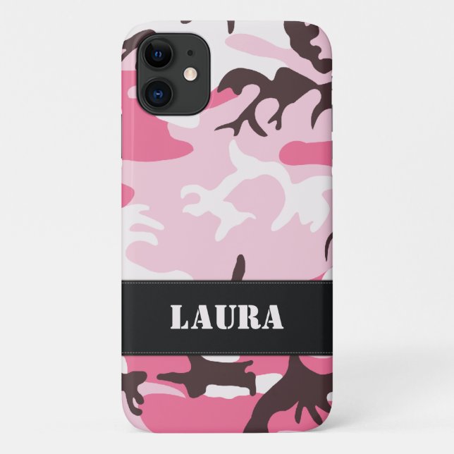 Customizable Pink Camo iPod Touch Case (Back)