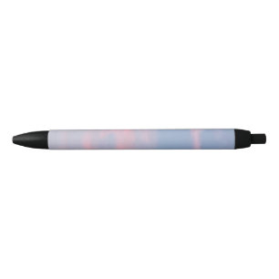 Customizable Pink Clouds Black Ink Pen