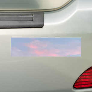 Customizable Pink Clouds Bumper Sticker