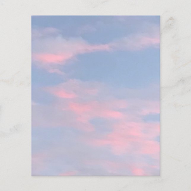 Customizable Pink Clouds Flyer (Front)