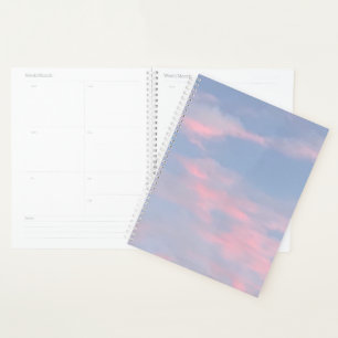 Customizable Pink Clouds Planner