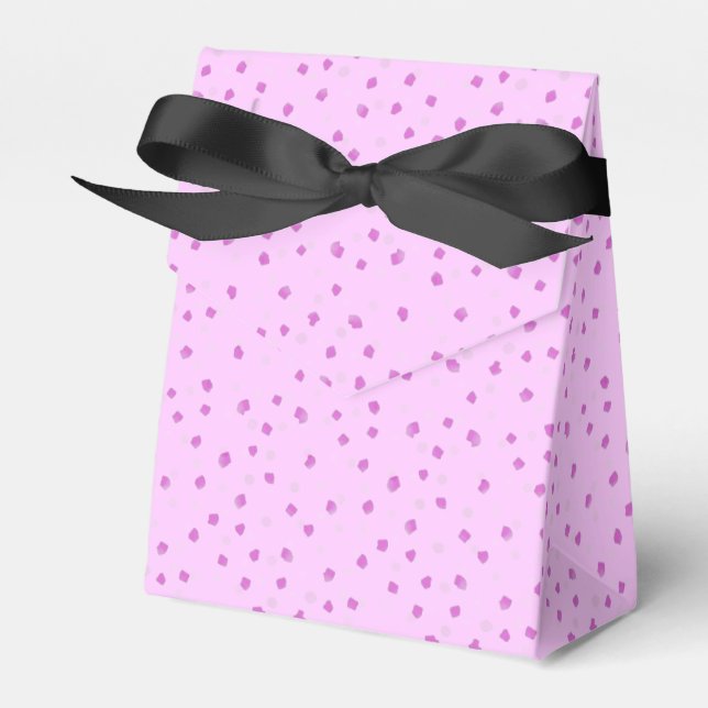 Customizable Pink Dot Favour Box (Front Side)