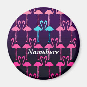 Customizable: Pink flamingo Magnet