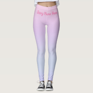 Customizable Pink Leggings for Soft Femboy Sissies