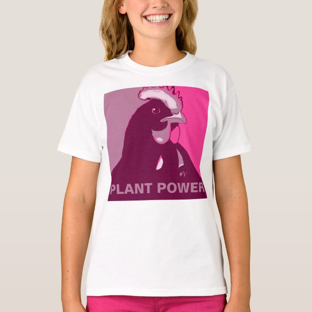 Customizable! Pink Pop Art Inspired Chicken Tshirt (Front)