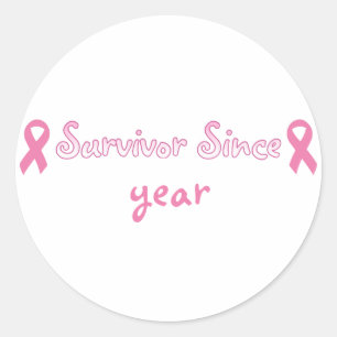 Customizable Pink Ribbon Sticker