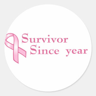 Customizable Pink Ribbon Sticker