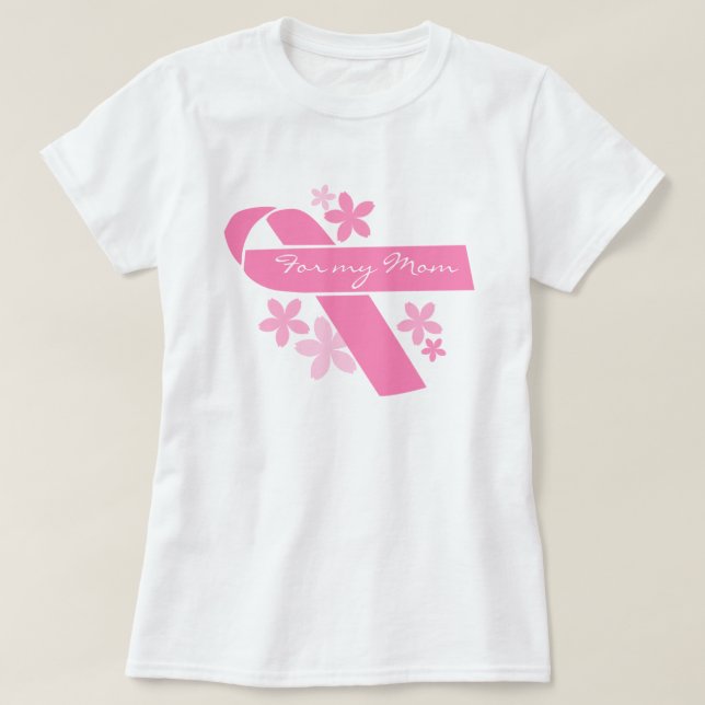Customizable Pink Ribbon T-Shirt (Design Front)