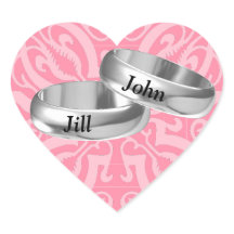 Customizable pink silver rings