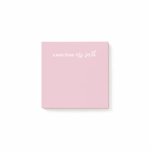 Customizable Pink Sticky Note