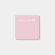 Customizable Pink Sticky Note