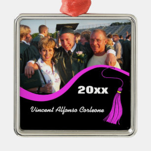 Customizable Pink Tassel Graduation Ornament