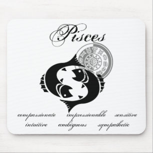 Customizable Pisces traits Greek-style Zodiac Mouse Pad