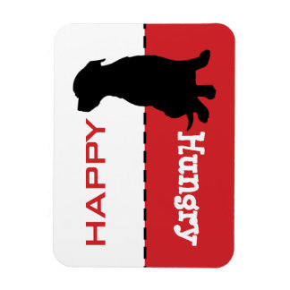 Customizable Pit Bull Feed the Dog Magnet Sign
