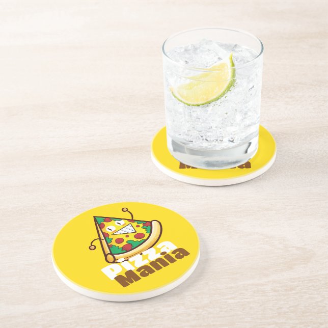 Customizable Pizza Mania Coaster (Side)