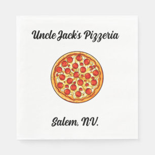 Customizable Pizzeria Napkin