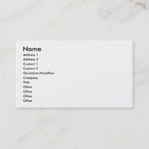 Customizable Platinum Business Cards