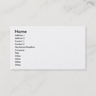 Customizable Platinum Business Cards
