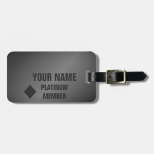 Customizable Platinum Member Luggage Tag
