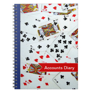 Customizable Playing Cards Games Notebook