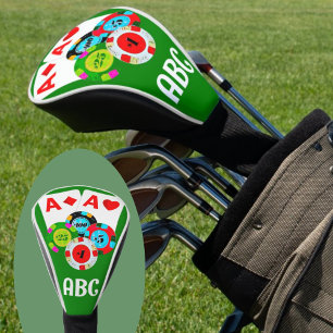 Customizable Poker Red Aces Themed Driver Cover