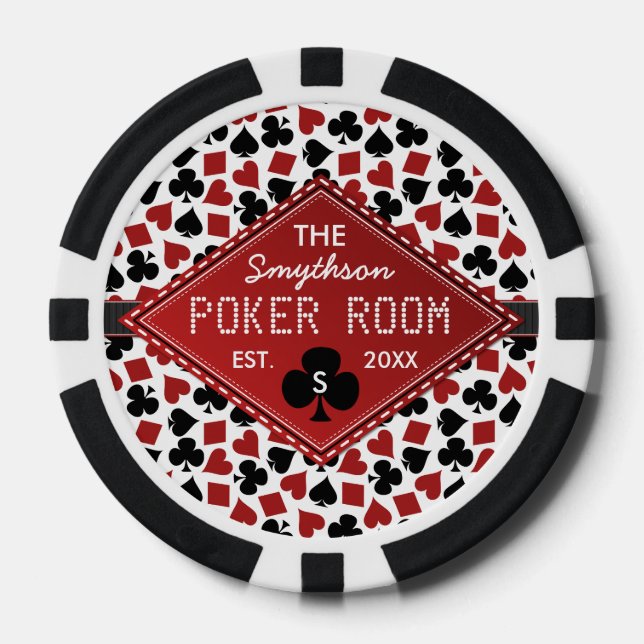 Customizable Poker Room Casino Poker Chips (Front)