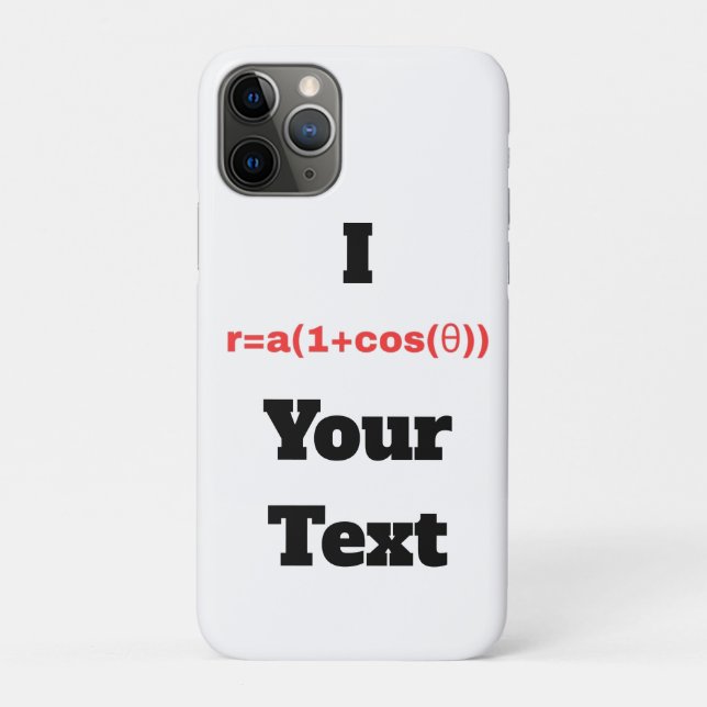 Customizable Polar Equation (I Heart) Case-Mate iPhone Case (Back)