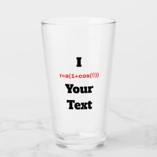 Customizable Polar Equation (I Heart) Glass