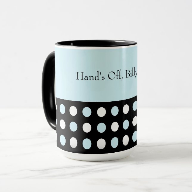 Customizable Polka Dot Mug (Front Left)