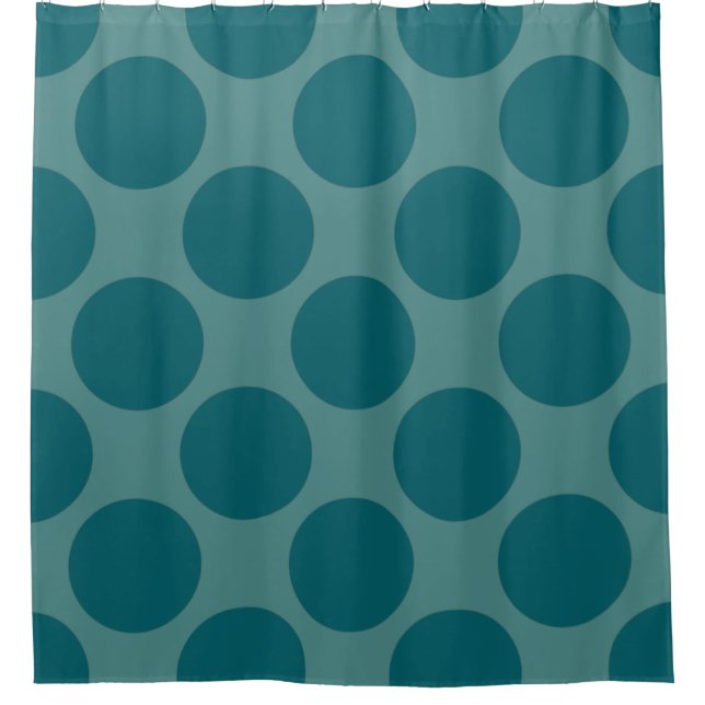 Customizable Polka Dots Pattern any Colour on Teal (Front)