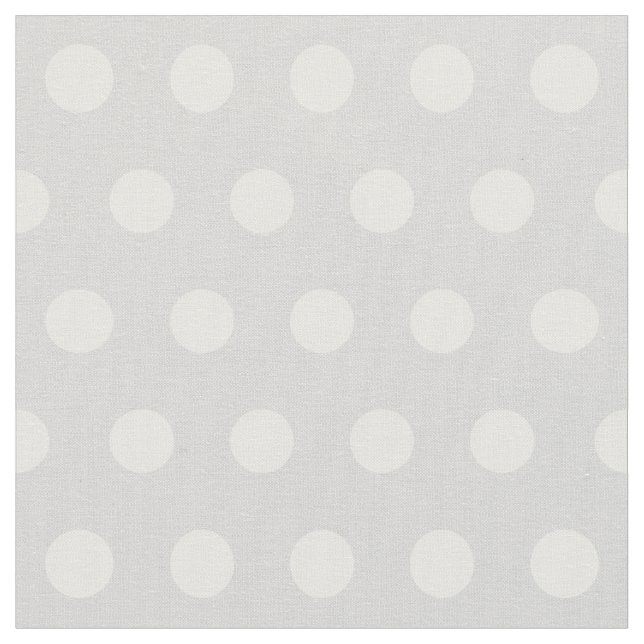 customizable polka dots pattern in light grey fabric (Close Up)