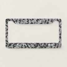 Customizable Pollock Abstract Pattern Black Grey