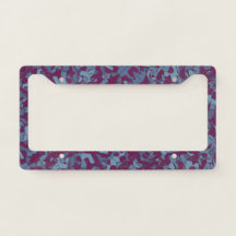 Customizable Pollock Abstract Pattern Purple Blue