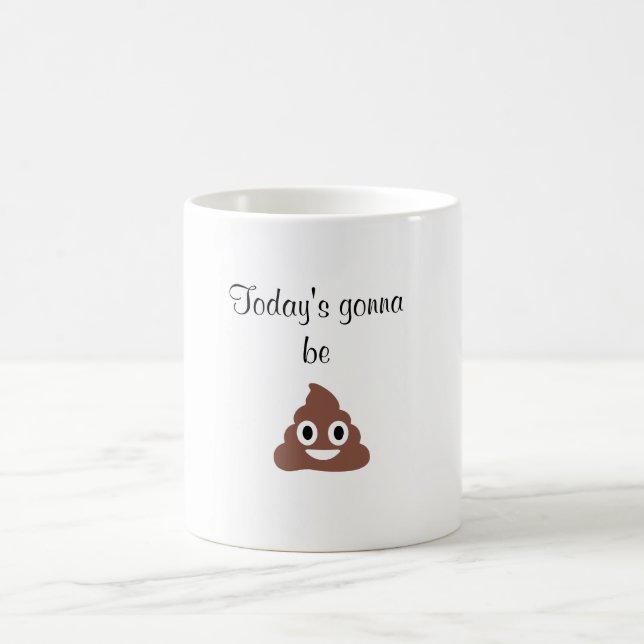 Customizable Poo Emoticon Coffee Mug (Center)