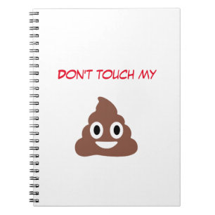 Customizable Poo Emoticon Notebook