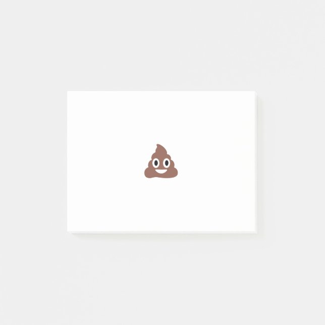 Customizable Poo Emoticon Post-it Notes (Front)